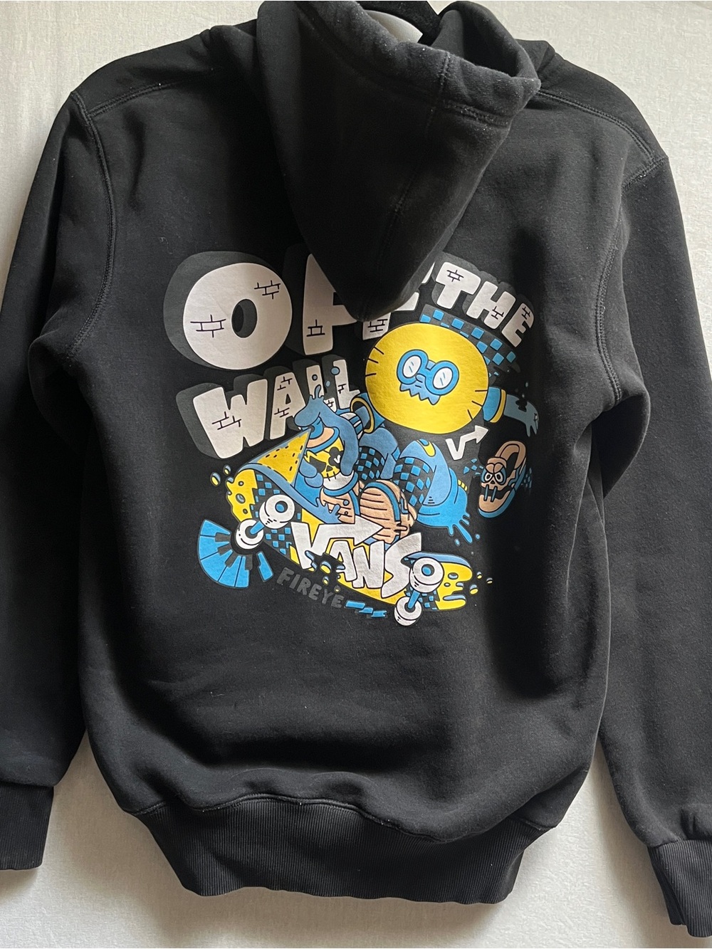 Vans Off The Wall Fireye Graphic Hoodie Black Medium